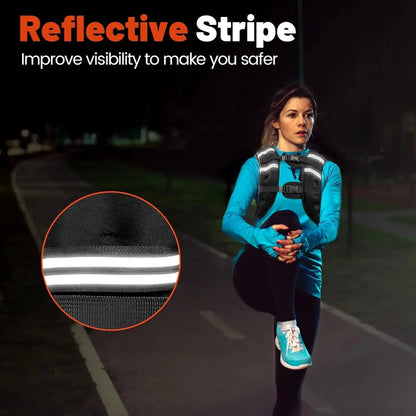 Customizable Resistance Training Vest with Safety Stripes