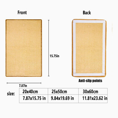 Eco-Friendly Cat Scratch Mat for Claw Care and Furniture Protection