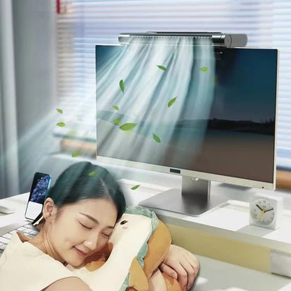 Personal Cooling Fan with Stepless Speed Control – USB Bladeless Desk Mount