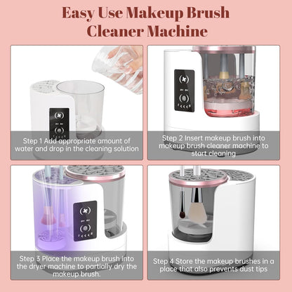 Effortless Brush Cleaning Device with Rapid Spin Technology
