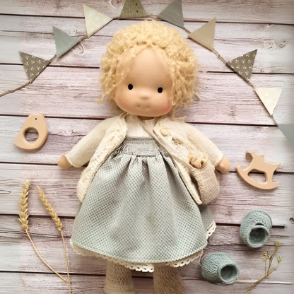 Cherished Companion Doll with Soft Cotton and Wool Fill