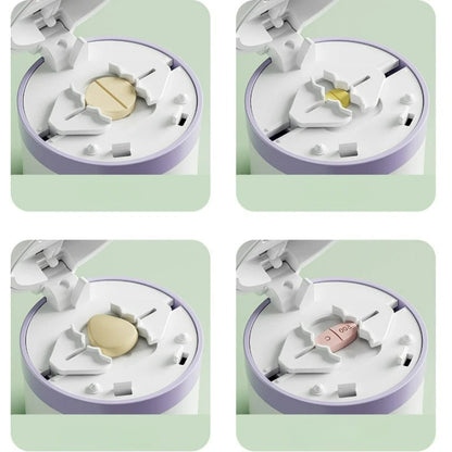 Precision Pill Cutter with Storage and Safety Features