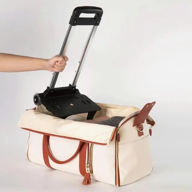 Smart Travel Carry-All with Garment Preservation and Rolling Mobility