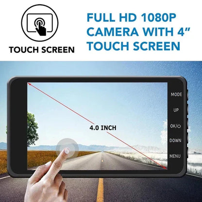 1080p HD Dash Camera with Night Vision – Wireless Front and Rear, 170° Wide Angle