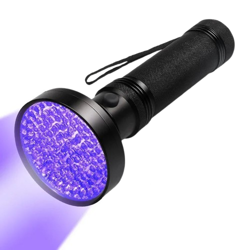 Powerful UV Detection Flashlight with 100 LEDs and 328ft Range