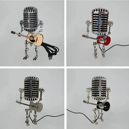 Retro-Inspired Adjustable Table Lamp with LED Light