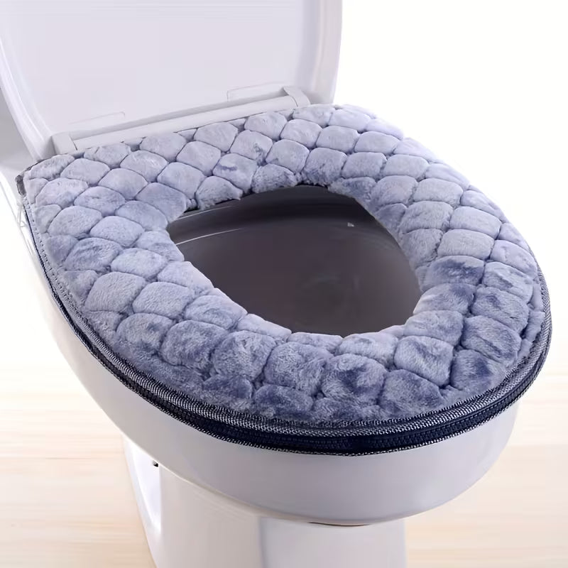 Waterproof Toilet Seat Cover with Soft Cushioned Fabric – Machine Washable