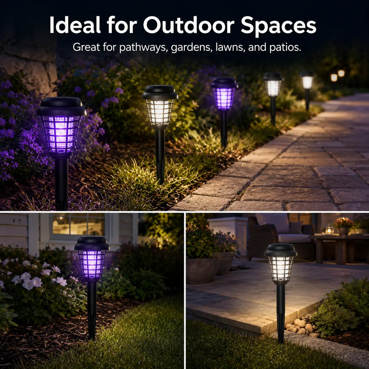 Eco-Friendly Insect Zapper & Pathway Light with Smart Sensor