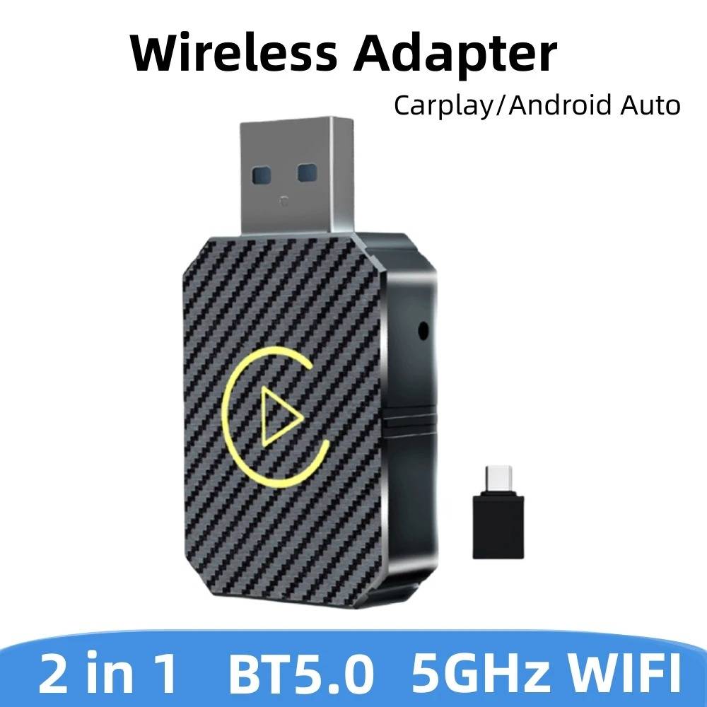 Plug and Play Smart Box for Factory Wired Head Units - Wireless CarPlay & Android Auto Adapter