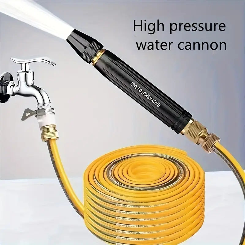 Versatile Garden Hose Nozzle with Locking Trigger and Extendable Reach