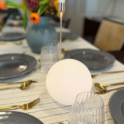 Versatile Color-Adjustable Orb Lamp with Remote Control