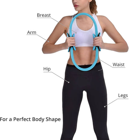 CoreTone Resistance Ring with Comfortable Handles for Pilates