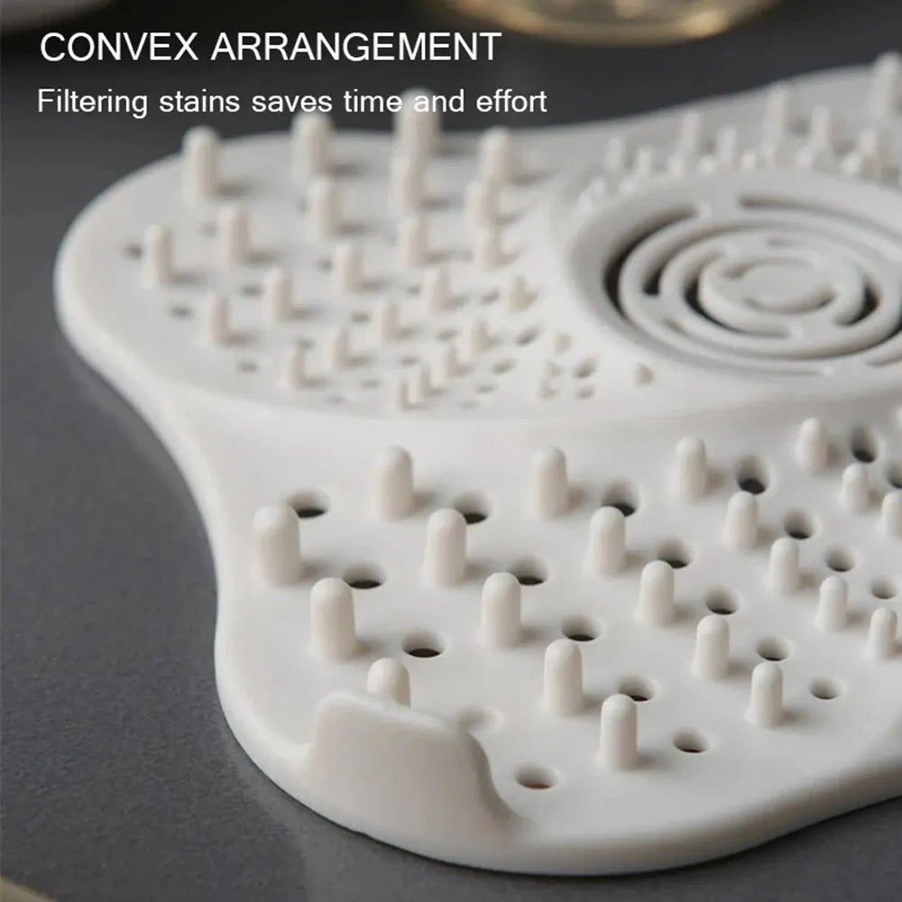 Effortless Drain Protector with Spiral Design and Grip Handle