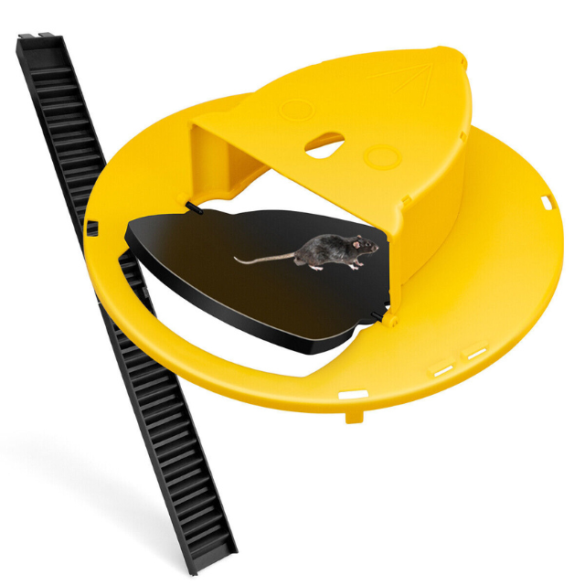 Mouse Trap with Automatic Bucket, Dual Climbing Ladders, and Self-Reset