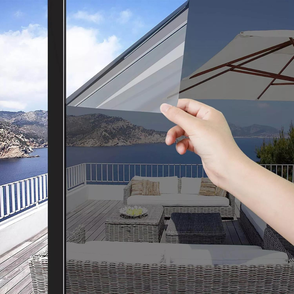 Heat-Blocking Window Film with Easy Static Cling, 15.7x39.4in