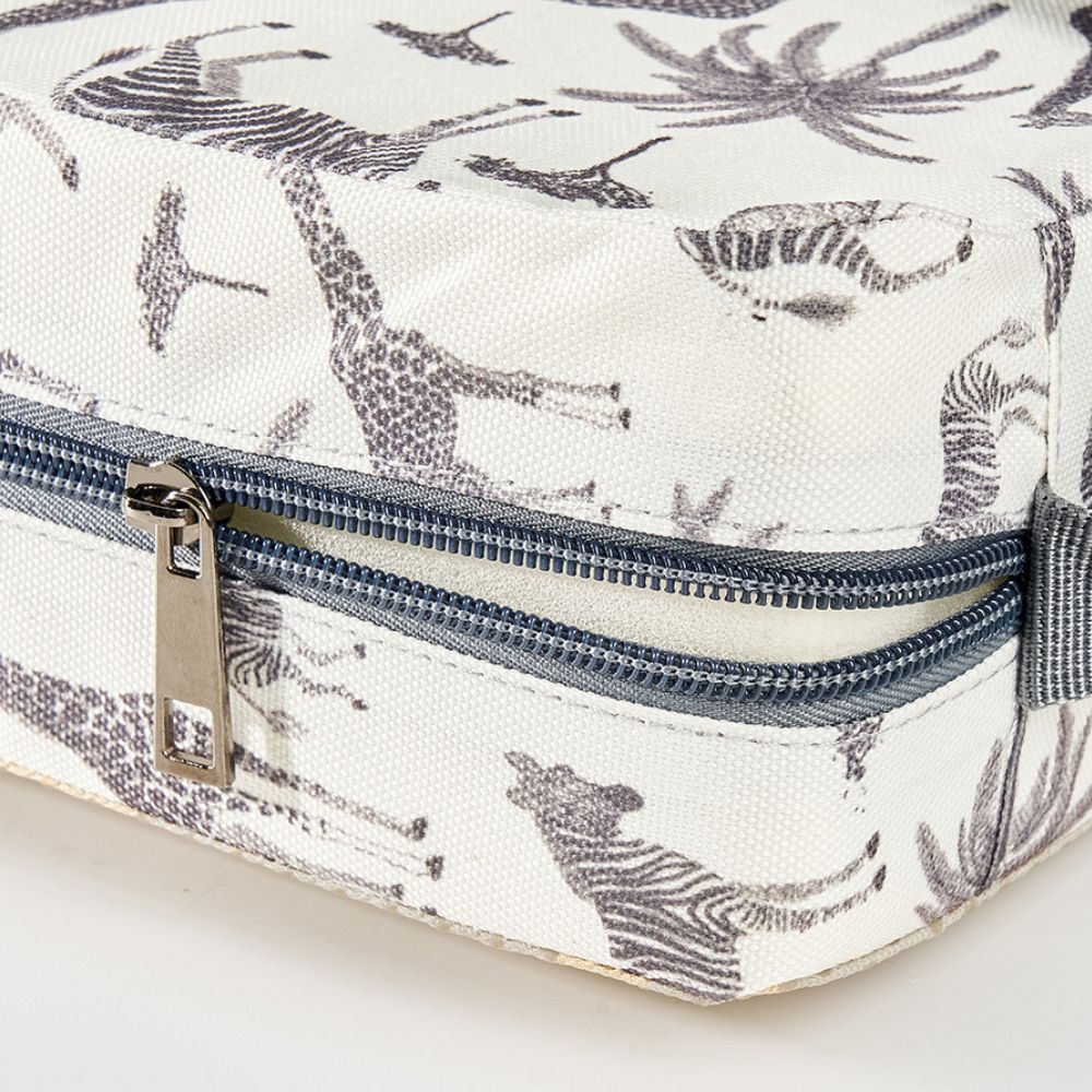 Compact Travel Booster Seat with Adjustable Height and Easy Clean Cover