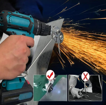 Precision Metal Cutter Drill Tool with Three Versatile Heads
