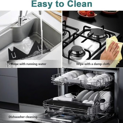 Adjustable Stove Gap Shield with Silicone Ends for Custom Fit