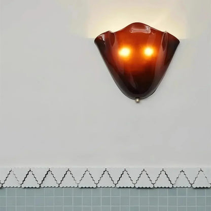 LED Wall Light in Art Deco Shell Design