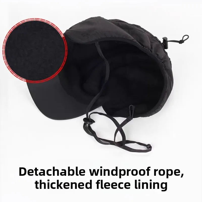 Fleece-Lined Water-Resistant Trapper Hat with Ear Flaps for Adults, 4 Colors