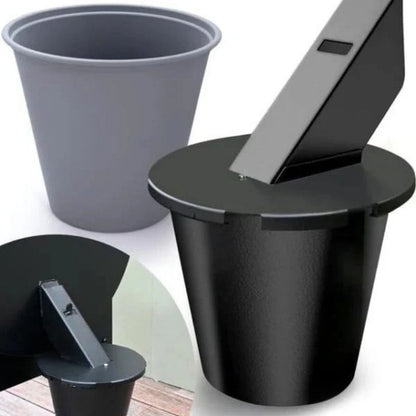 Pellet Grill Grease Catcher with Reusable Insert and Secure Lid