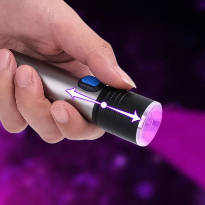 Rechargeable UV Detection Light with Adjustable Beam and Modes