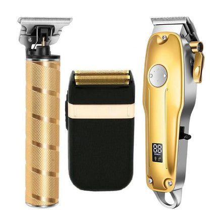 Cordless Precision Hair Cutting Kit for Men - Gold Finish
