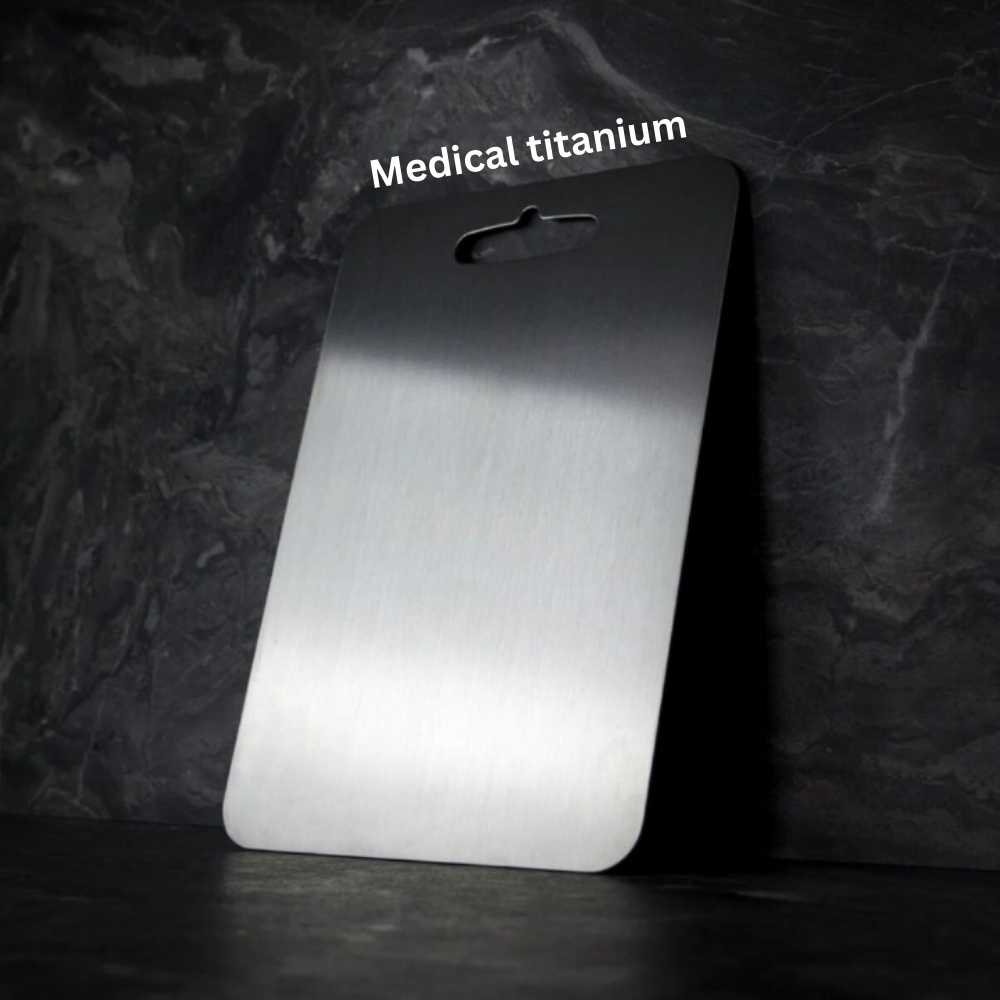 Antibacterial Titanium Kitchen Board with Safety Edges