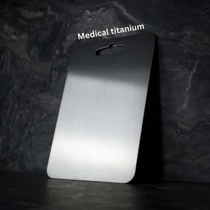 Antibacterial Titanium Kitchen Board with Safety Edges