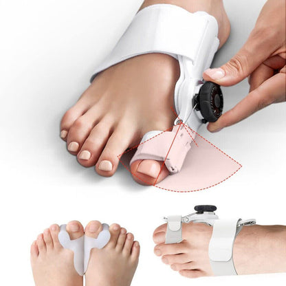 Customizable Big Toe Alignment Device with Adjustable Straps