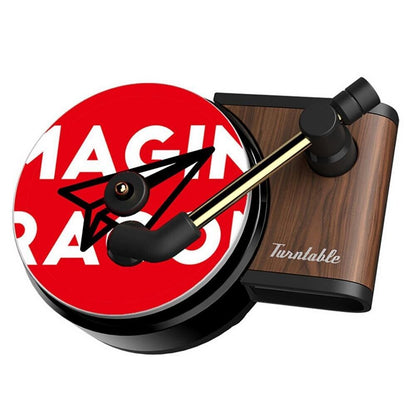 Retro Vinyl Phonograph Air Freshener for Car - Essential Oil Diffuser