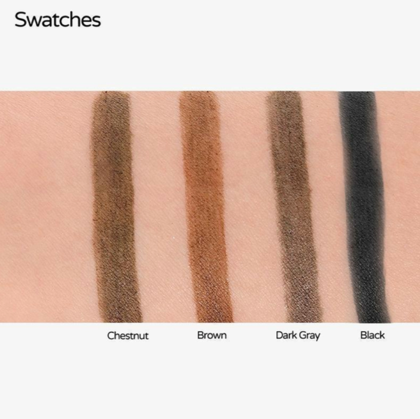 Smudge-Proof Brow Pencil for Natural Eyebrows – Waterproof Microblading Pen with 4 Fine Tips