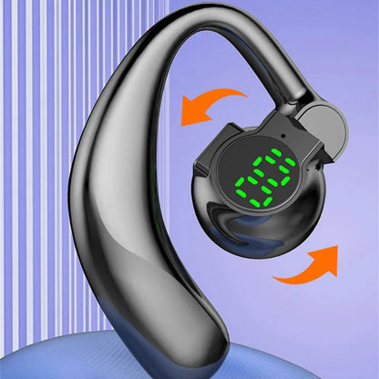 Wireless Air Conduction Earbuds with Mic, Bluetooth 5.4, 20-Hour Battery