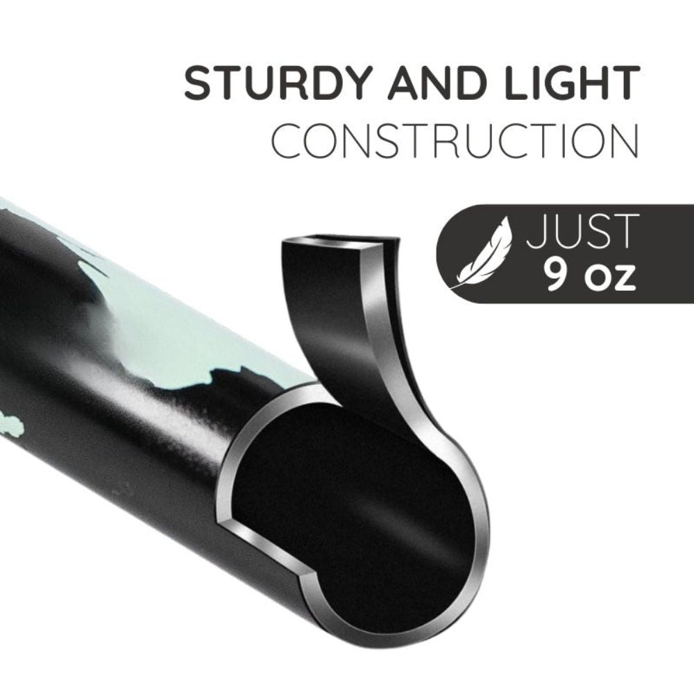 Compact Hiking Pole with Durable Steel Shaft and Slip-Resistant Handle
