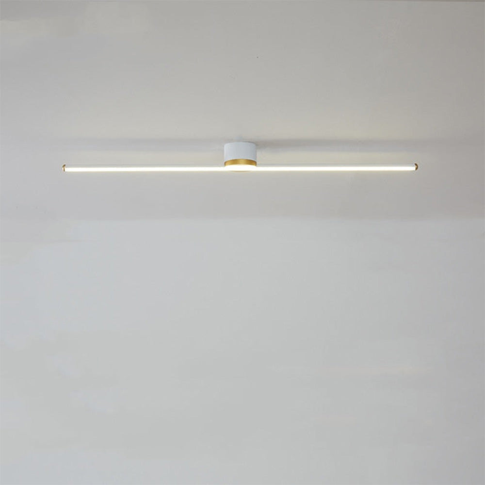 Semi-Flush Ceiling Light in Modern Linear LED Design