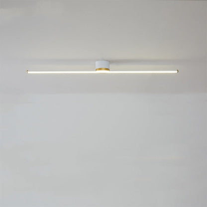 Semi-Flush Ceiling Light in Modern Linear LED Design
