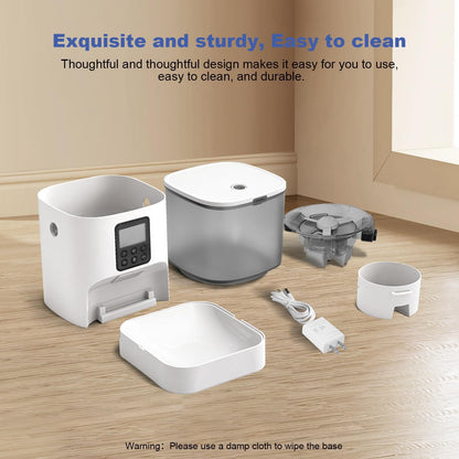 Automatic Pet Feeder with RFID for Cats and Dogs | Timed 4L Capacity