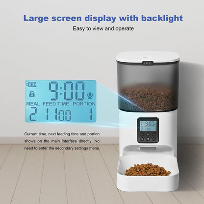 Automatic Pet Feeder with RFID for Cats and Dogs | Timed 4L Capacity