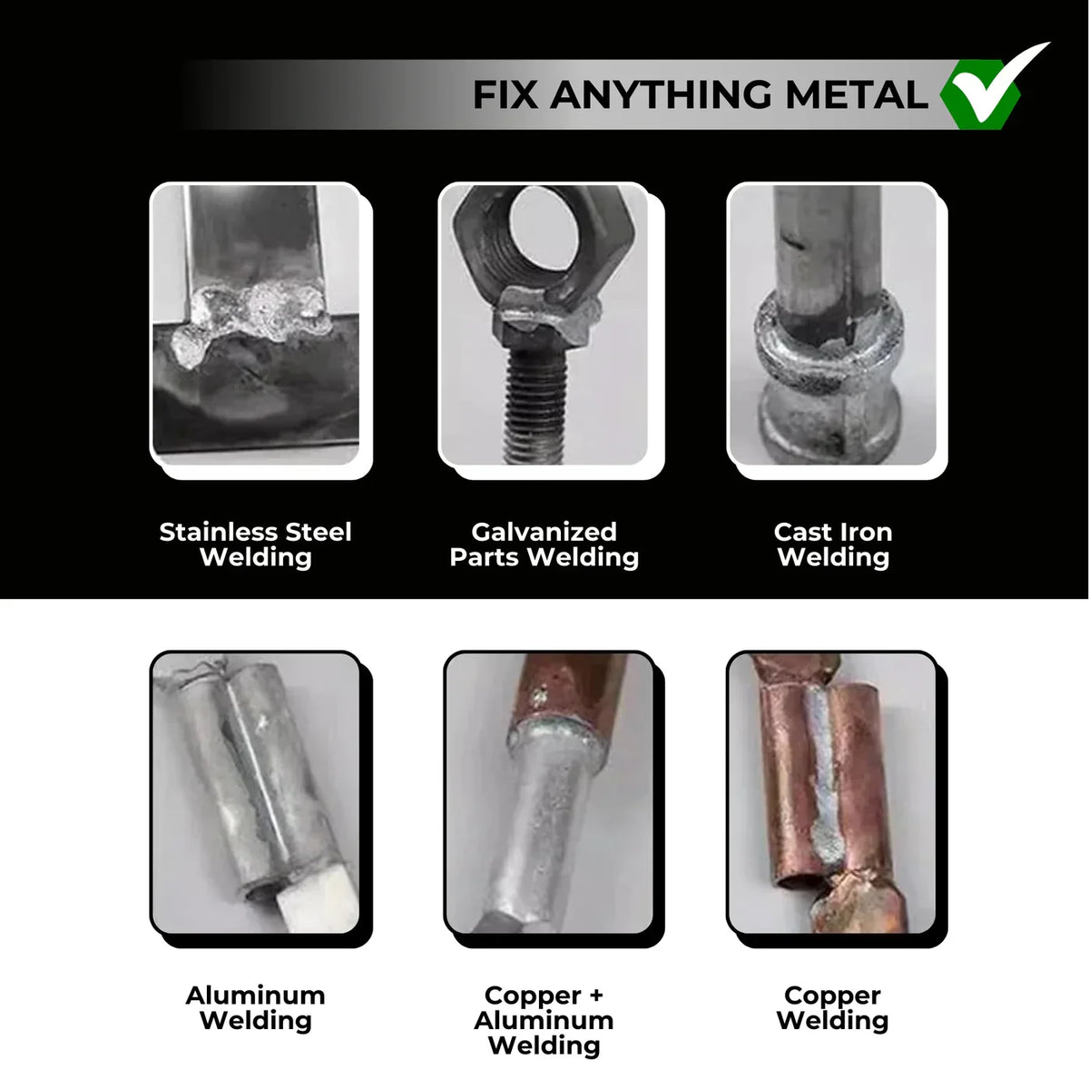 Versatile Low-Heat Metal Repair Rods – Compact Repair Kit