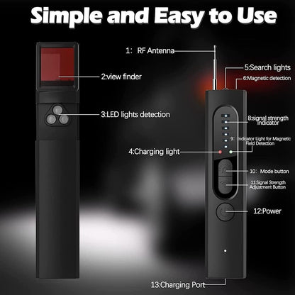 Comprehensive Surveillance Scanner with GPS Detection & Light
