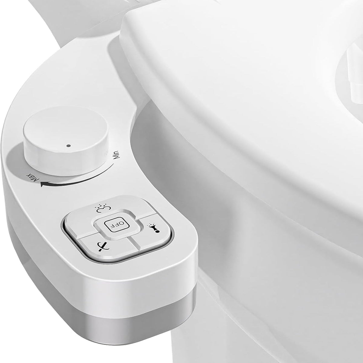 Dual Nozzle Spray Bidet Attachment with Adjustable Water Pressure