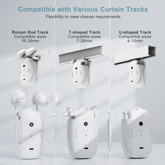 Smart Curtain Controller with Remote for Every Track Type