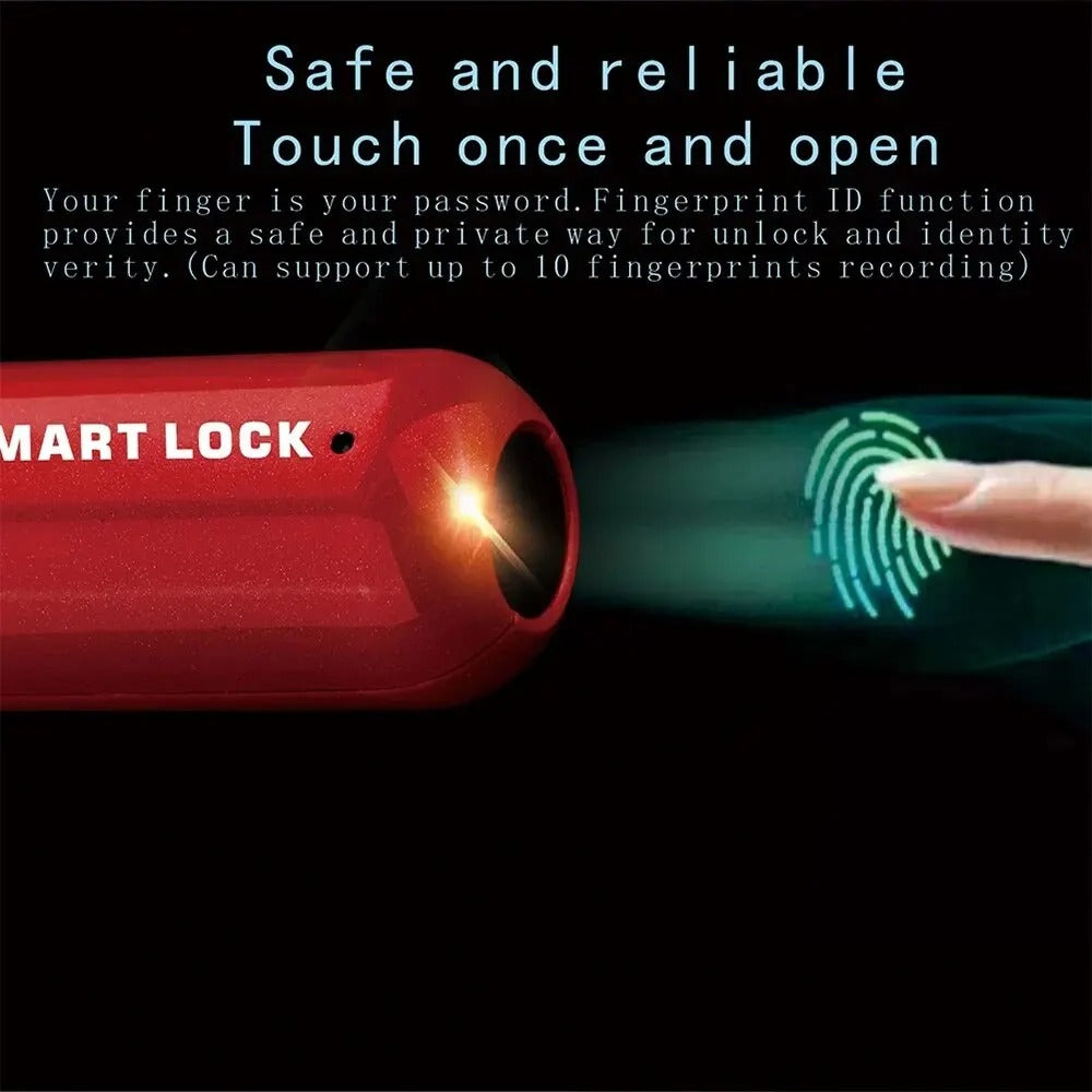 Smart Fingerprint Lock with 10-User Access and Durable Design