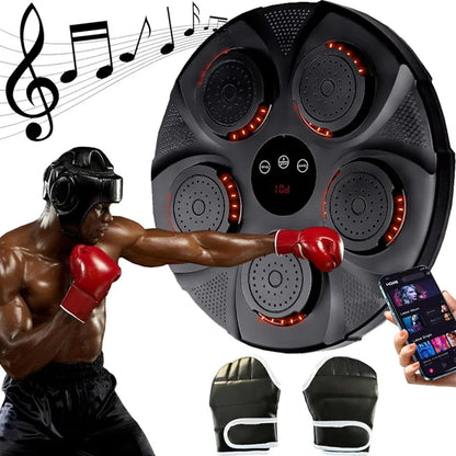 Bluetooth Punching Trainer with Adjustable Speed, Wall-Mounted Music Box