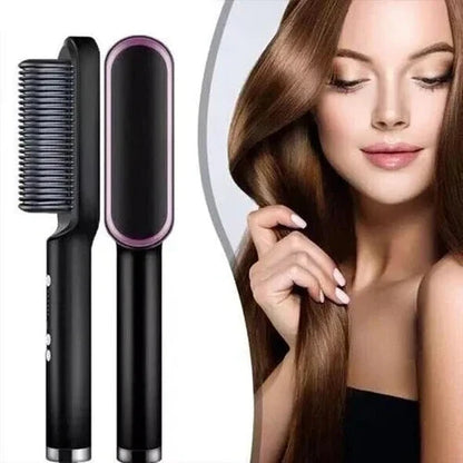 Quick Style Heated Comb with Ionic Frizz Control & Travel Case