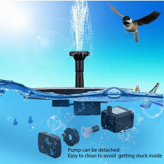 Solar-Powered Water Fountain for Garden Serenity