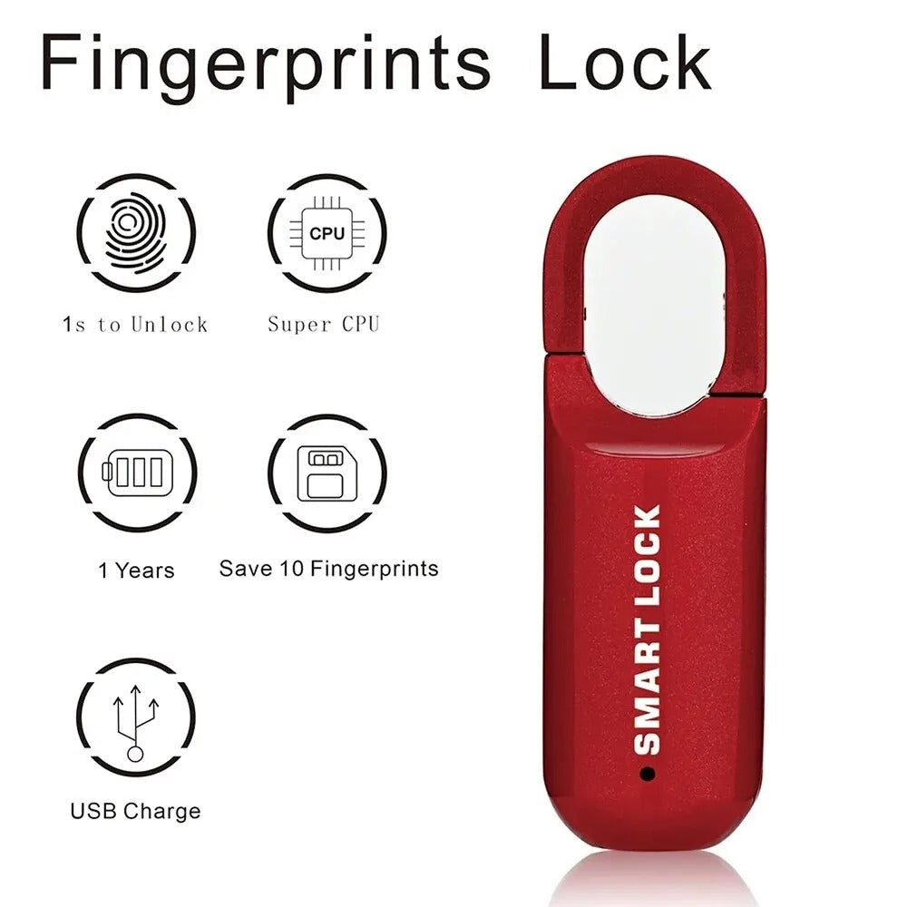 Smart Fingerprint Lock with 10-User Access and Durable Design