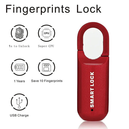 Smart Fingerprint Lock with 10-User Access and Durable Design