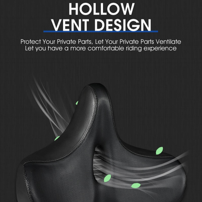 Extra Comfort Bike Seat with Dual Suspension and Cooling Design