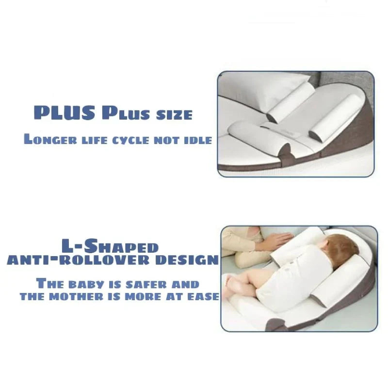 Elevated Infant Sleep Support Pillow with Memory Foam
